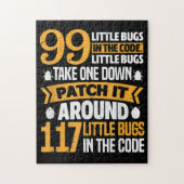 99 kleine buisjes in codepad Het 117 bugs-programm Legpuzzel (Verticaal)