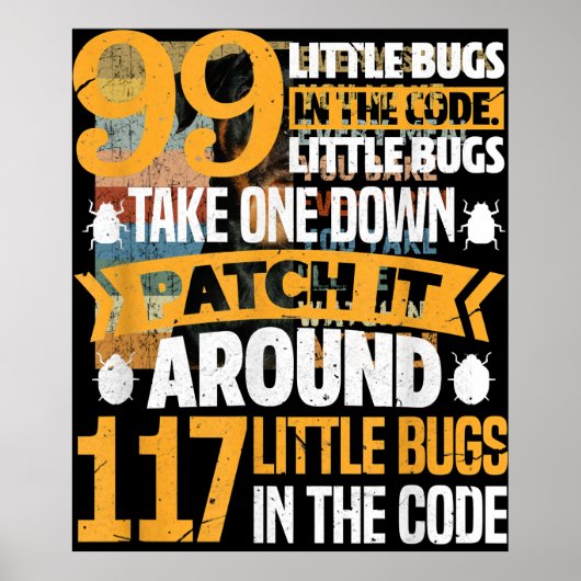 99 kleine buisjes in codepad Het 117 bugs-programm Poster (Voorkant)