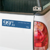 99% - Laat ze je horen. STEM. Bumpersticker (Op Truck)