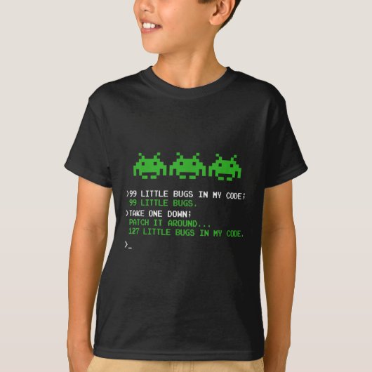 99 Little Bugs In The Code Software Engineer T-shirt (Voorkant)