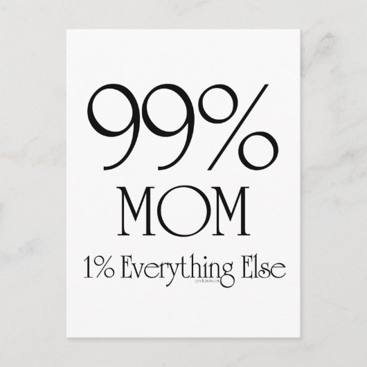 99% mama briefkaart (Voorkant)