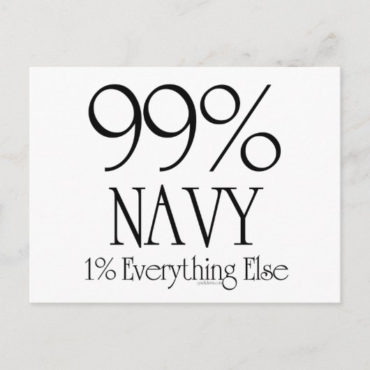 99% marine briefkaart (Voorkant)
