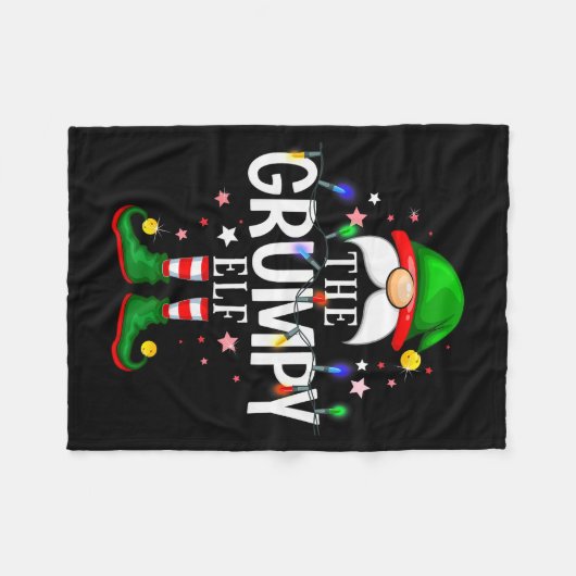 99 Matching Christmas Elf Family Pjs - The Mpy Elf Fleece Deken (Voorkant (Horizontaal))