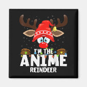 99 Matching Christmas Reindeer Anime - Uni-adults, Magneet (Voorkant)