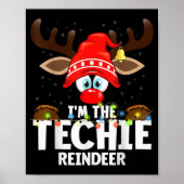 99 Matching Christmas Reindeer - I'm The Techie -  Poster (Voorkant)