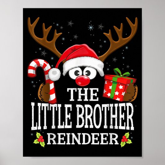 99 Matching Christmas Reindeer Squad Uni-adults &a Poster (Voorkant)