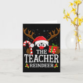 99 Matching Christmas Reindeer Squad Uni-adults Ch Kaart (Gele Bloem)