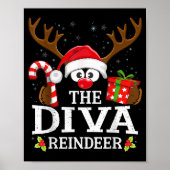 99 Matching Christmas Reindeer Squad Uni-kids Chri Poster (Voorkant)