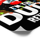 99 Matching Christmas Reindeer - Uni-adults, Black Poster (Hoek)