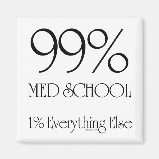 99% Med School Magneet (Voorkant)