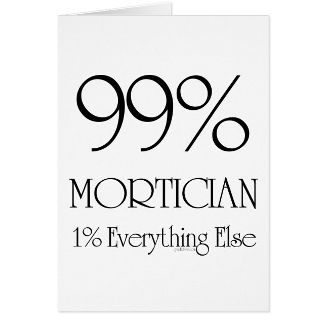 99% Morticien (Voorkant)