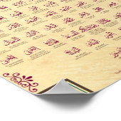 99 Naam van Allah Poster (Hoek)