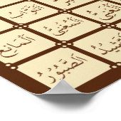 99 Naam van Allah Poster (Hoek)