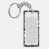 99 Namen van Allah Aangepaste Naam Diamant Textuur Sleutelhanger (Voorkant Links)