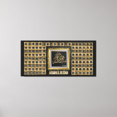 99 Namen van Allah - Asmaulhusna Canvas Afdruk (Voorkant)