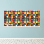 99 namen van Allah Canvas Afdruk (Insitu (Houten vloer))