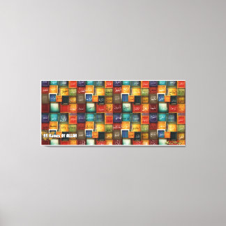 99 namen van Allah Canvas Afdruk