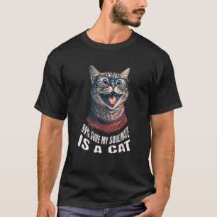 99 Natuurlijk is mijn zielsverwant een kat T-shirt