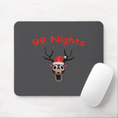 99 Nights Christmas Deer Gamer Fan Merch  Muismat (Met muis)