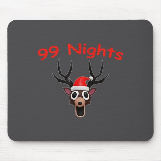99 Nights Christmas Deer Gamer Fan Merch  Muismat (Voorkant)