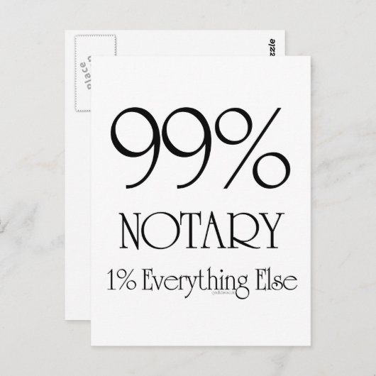 99% notaris briefkaart (Voorkant / Achterkant)