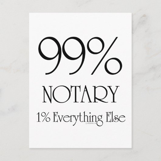 99% notaris briefkaart (Voorkant)