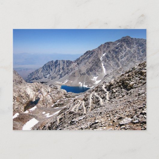 99 of 97 Omschakelingen aan Mt Whitney 3 Briefkaart (Voorkant)