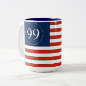 99% oude Glory patroon patriottische koffie mok (Voorkant links)