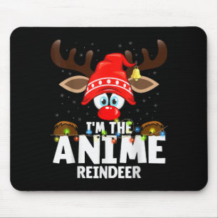99 overeenkomende Kerstmis rendier Anime - Uni-vol Muismat
