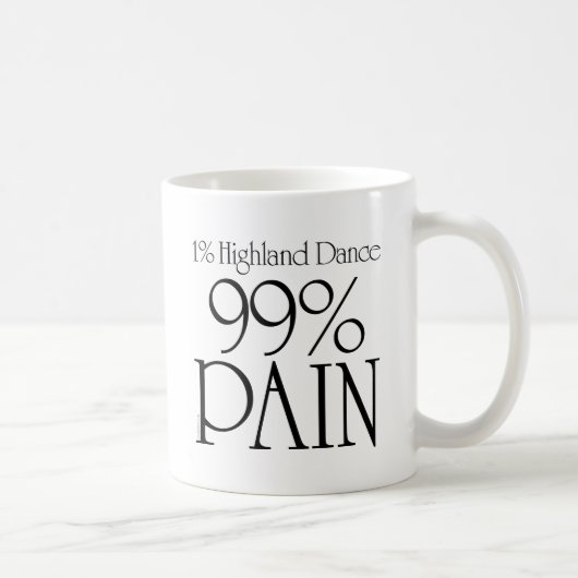 99% pijn, 1% hoge dans 2 koffiemok (Rechts)