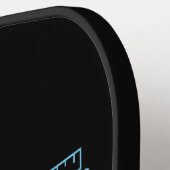 99% Precisie 1% Koffie Grappige Kwaliteitsingenieu Pickleball Paddle (Links Detail)