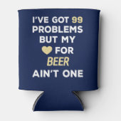 99 Problemen Liefde Gepersonaliseerde Naam Blikjeskoeler (Voorkant)