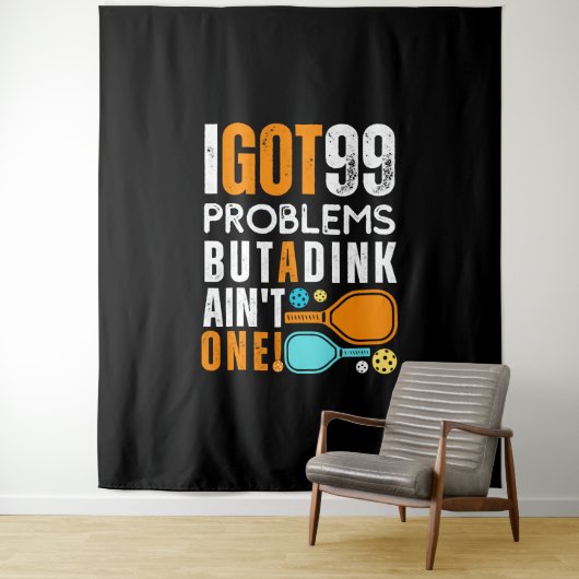 99 Problemen, maar een drankje is er geen Wandkleed (In situ)