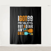 99 Problemen, maar een drankje is er geen Wandkleed (Voorkant)