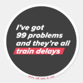 99 Problemen - sticker (Voorkant)