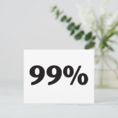 99 procent briefkaart (Staand voorkant)