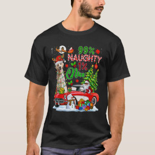99 procent stout 1 aardig rendier Kerstman Labrado T-shirt