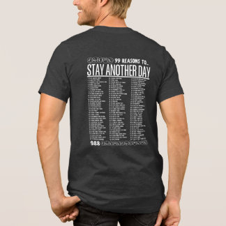 99 Redenen om nog een dag te blijven - Geestelijke Tri-Blend Shirt