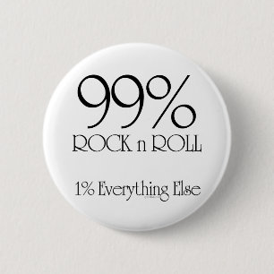 99% Rock n Roll Ronde Button 5,7 Cm