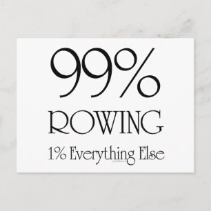 99% roeien briefkaart