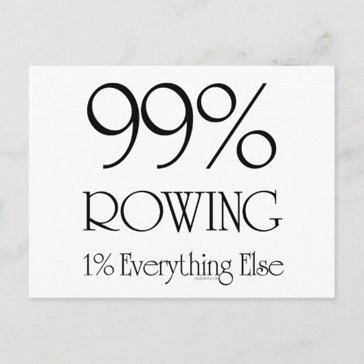 99% roeien briefkaart (Voorkant)