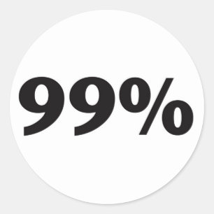 99 % RONDE STICKER
