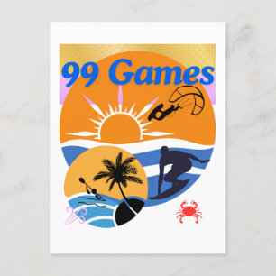 99 Spelen van de zomer Briefkaart