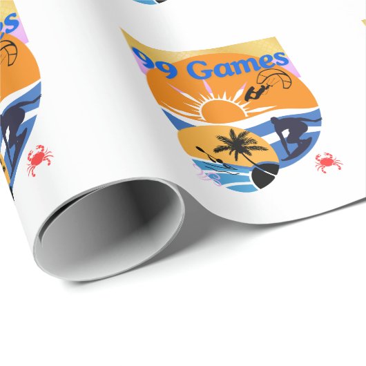 99 Spelen van de zomer Cadeaupapier (Rol Hoek)