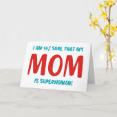 99% Superwoman Kaart (Gele Bloem)