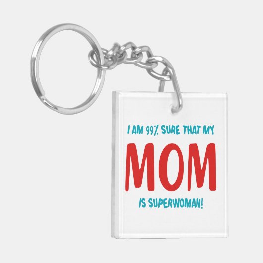 99% Superwoman Sleutelhanger (Voorkant Links)