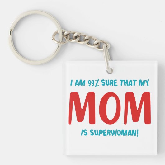 99% Superwoman Sleutelhanger (Voorkant)