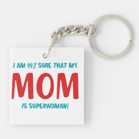 99% Superwoman Sleutelhanger (Achterkant)