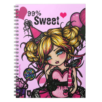 99% 'Sweet Party Fairy Birthday Girl Pink'-laptop Notitieboek