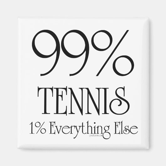 99% tennis magneet (Voorkant)